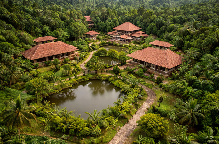 Kesari ashram landscape